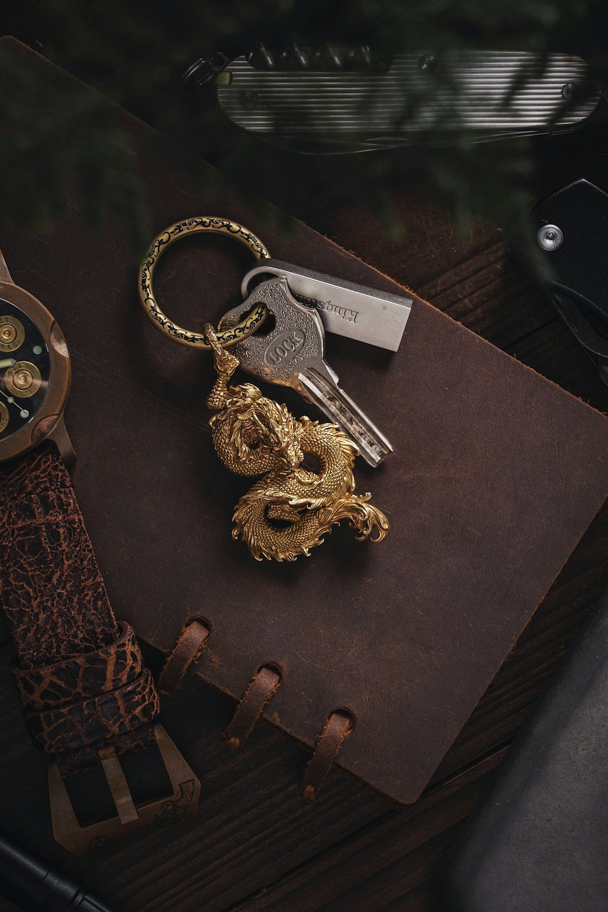 a bunch of keys sitting on top of a book
