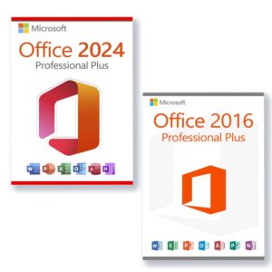 Microsoft Office 2024 Professional Plus + Microsoft Office 2016 Professional Plus für 3 PC