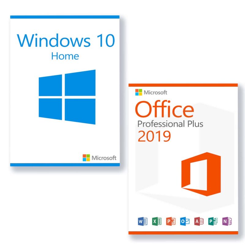 Vorteilspaket Microsoft Windows 10 Home + Microsoft Office 2019 Professional Plus