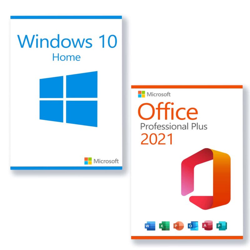 Vorteilspaket Microsoft Windows 10 Home + Microsoft Office 2021 Professional Plus