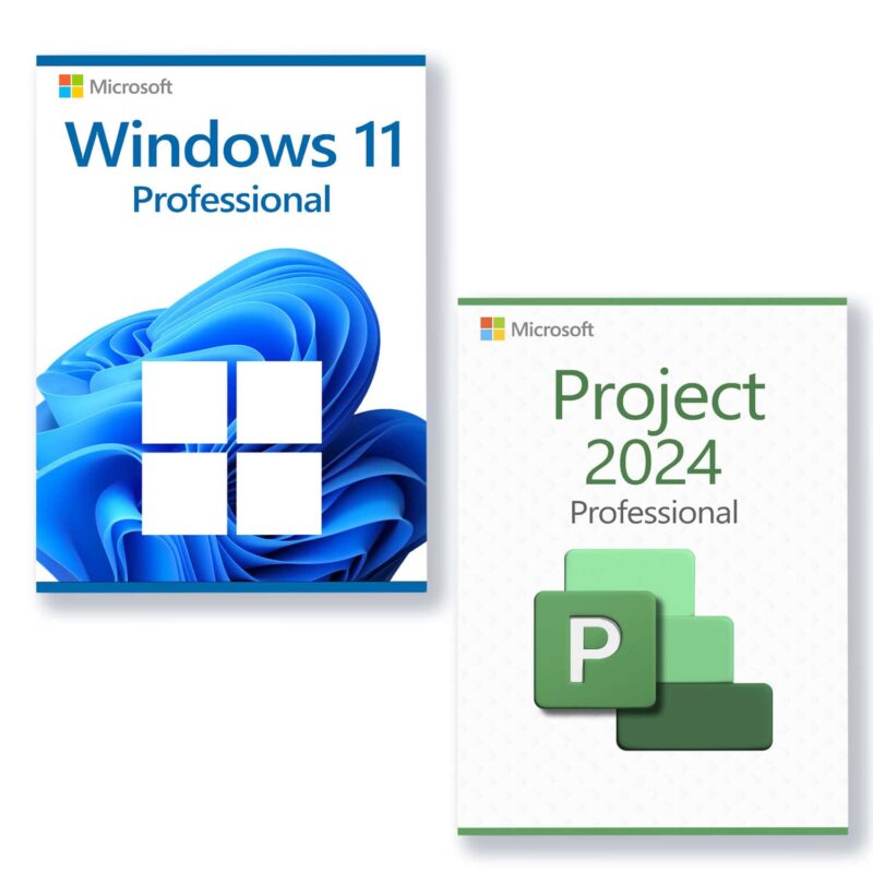 Microsoft Windows 11 Professional + Microsoft Project 2024 Professional Lizenz für 3 PC